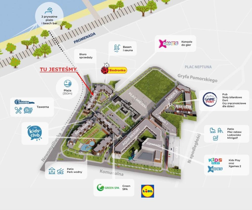 Apartament Bel Mare D 411 Miedzyzdroje Esterno foto